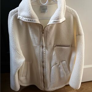 Varley Cream Teddy Jacket